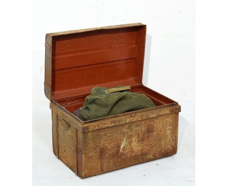 Quantity of various vintage carpentry and other tools in a tin trunk   Condition: 