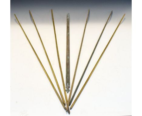 Quantity of vintage brass stair rods   Condition: 