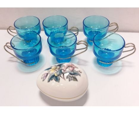 Royal Worcester Egg and Punch Glasses