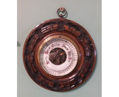 Edw Walnut Barometer