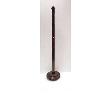 Carved Oriental Standard Lamp