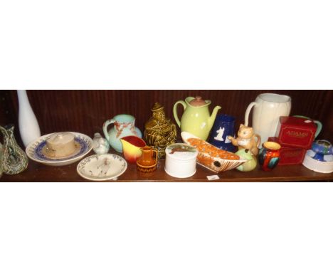 Miscellaneous pottery and china, inc. Poole, Hornsea and others (one shelf)