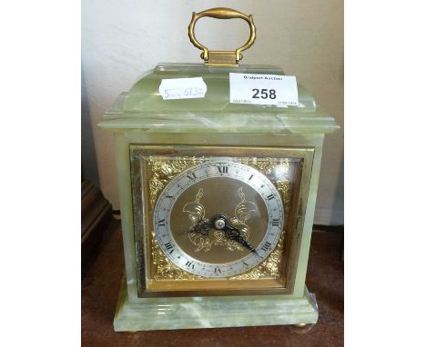 Onyx mantle clock by Elliot