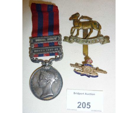 Late Victorian Indian General Service medal with two Burma bars - 1885-7 and 1887-89. Awarded to 1125 L? Corpl. C. Dickenson 