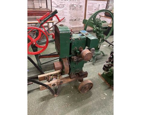 Lister 105/540 stationary engine on two-handled trolley