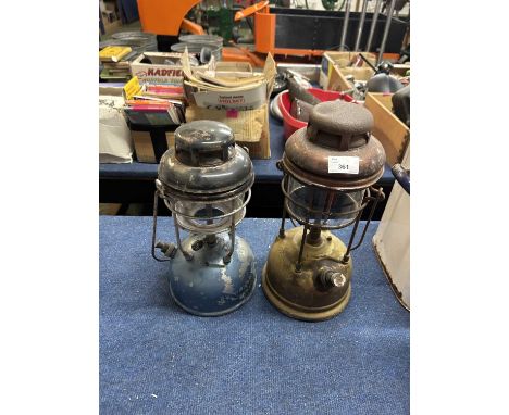 Two vintage Tilley lamps