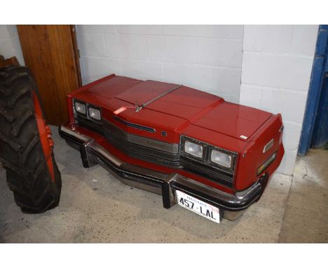 American Automobile Interest - The front end of an Oldsmobile Tornado which has been converted to form a novelty wall light w