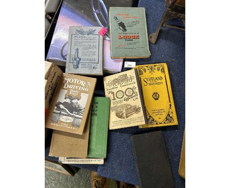 Group of motoring related books to include Motor Driving Made Easy, Scotland for the Motorist, Automobile Engineers pocket bo