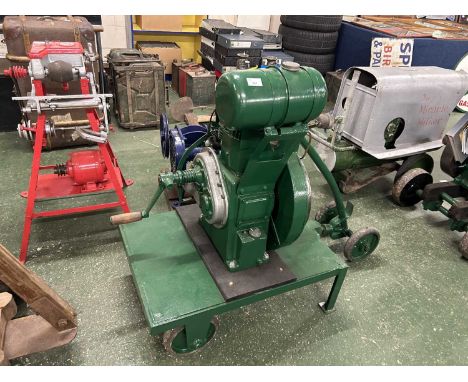 Petter A1 stationary engine with associated trolley stand