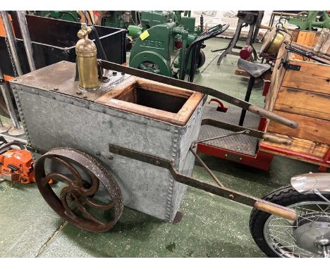 Drake &amp; Fletcher, Maidstone, England, a galvanised bodied single axle sprayer, model no HW60