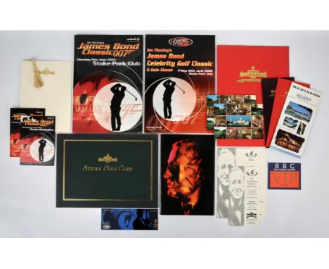 James Bond - Golf Events brochures, includes, James Bond Classic 007, Stoke Park, 2001, with one ticket, menu, and schedule f