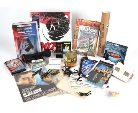 James Bond, a collection of advertising collectables and merchandise including ; Goldeneye Zippo lighter, 'Boldfinger' comic 