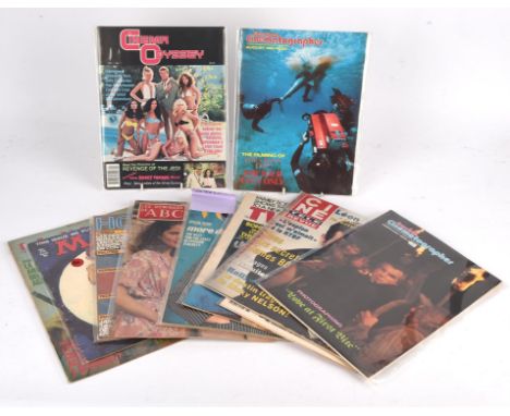 James Bond, a collection of vintage magazines and literature relating to James Bond, Bond Girls and Bond cars including; Play