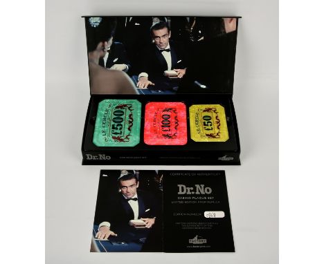 James Bond - Dr. No (1962) Limited Edition Prop Replica Casino Plaque Set by Factory Entertainment. Copied directly from the 