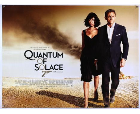James Bond, 'Quantum of Solace' (2008), two British Quad film posters.  Landscape and Portrait starring Daniel Craig. (40 x 3