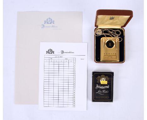 James Bond - Goldfinger (1964), Collection of repro film props includes period Goldfinger style metal US hearing aid in origi