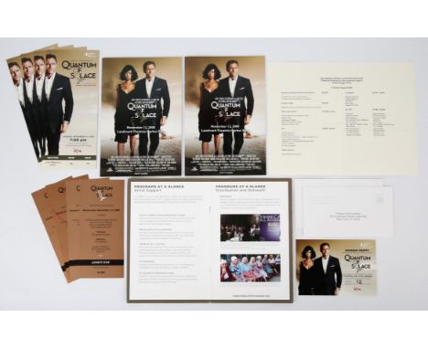 James Bond: Quantum of Solace (2008) One Tribeca Film Institute - Special Screening and Dinner Party invite / ticket; togethe