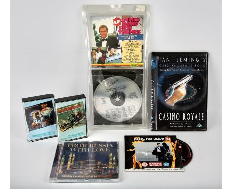 James Bond - CD, DVD & cassette collection. Cassette soundtracks for Diamonds Are forever (1971) and Thunderball (1965), CD s