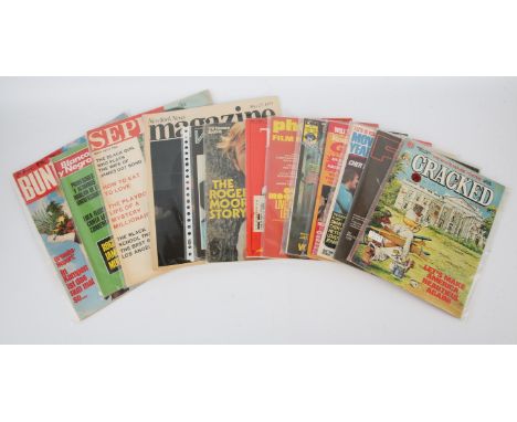 James Bond: Collection of 1970s vintage magazines from the Live and Let Die release period,including Veronica, Time, Tales of