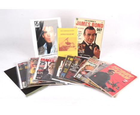 James Bond, a collection of vintage magazines and related literature including ; a 1965 Japanese dialogue script, La Historia
