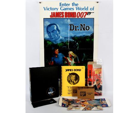 James Bond: A collection of ephemera, including 007 black ring binder, a SPECTRE membership certificate Officers Commission c