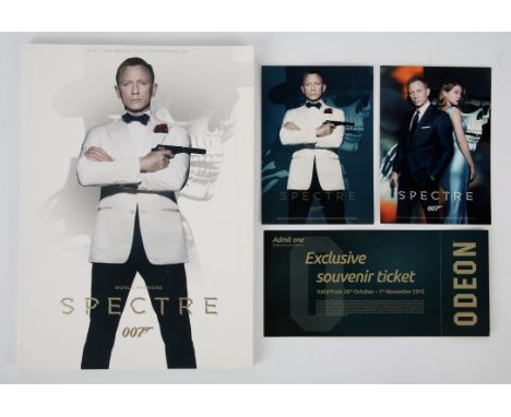 James Bond - Spectre (2005) Premiere Programme no.2882' together with ticket and mini poster. (3) 