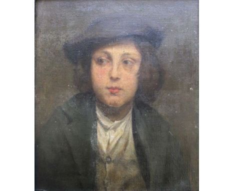 L. MARGARET BUCK (Fl.1892-1894) PORTRAIT OF A YOUNG LADY Signed, oil on canvas 44.5 x 37cm. ++ Scattered retouching; some blo