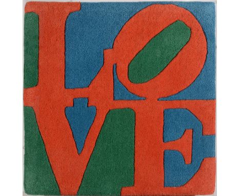 AFTER ROBERT INDIANA (b.1928) CLASSIC LOVE Hand-tufted wool carpet multiple, produced by the artist with Jim Gilbert, probabl