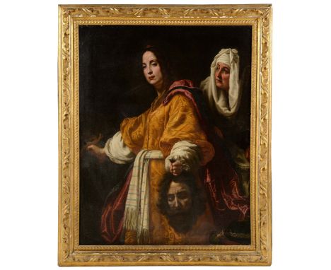 CIRCLE OF CRISTOFANO ALLORI (1577-1621) JUDITH WITH THE HEAD OF HOLOFERNES Oil on canvas 131 x 103cm. * A 17th Century copy o