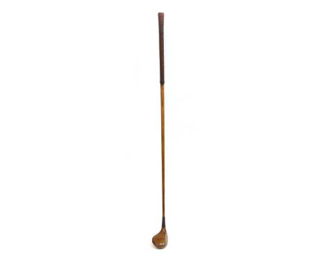 An A.W. Butchart vintage golf club, 'special' spoon, 1910, the walnut head inscribed A.W. Butchart Special, with steel plate 
