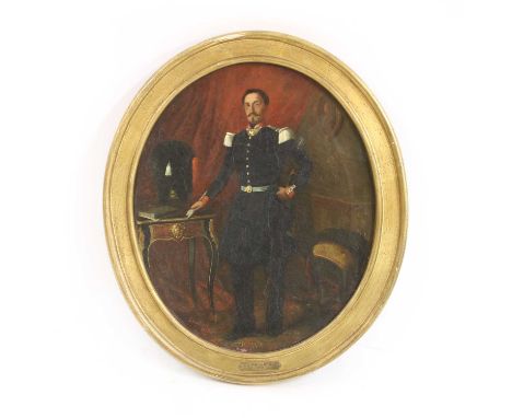 L Maillard (French, 19th Century)Portrait of King Louis Phillipe of Francesigned lower left 'L Maillard / 1858'oil on canvas4