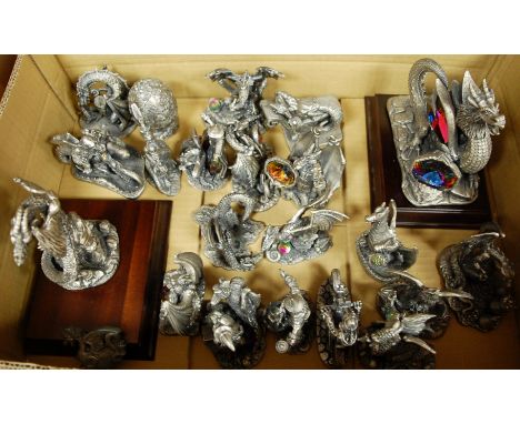 A collection of Myth & Magic Collectors' Club figures to include The Great Earth Dragon, The Guardian of the Crystal etc