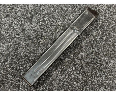 WW2 Third Reich 9mm MP38 u 40 thirty two round magazine. Maker marked and dated "ayf 41" along with WaA inspection stamps. Fl