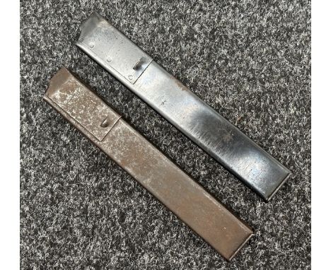 WW2 British Sten Gun 30 round magazines. Original blued finish. Working order. (2) NOTE: UK Bidders only on this item please 
