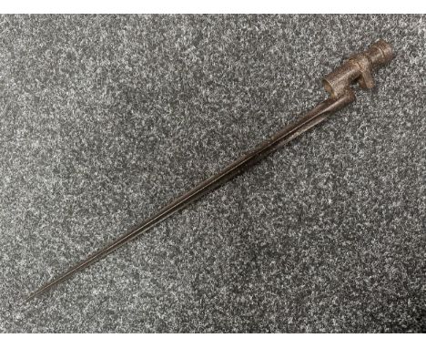 Imperial Russian M91 Mosin Nagant Bayonet. 428mm long cruiform blade. Overall length 500mm. These were not issued with a scab