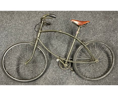 WW2 British BSA Parabike frame number R44742. Complete and in fully restored working order with correct brakes, sliding pedal