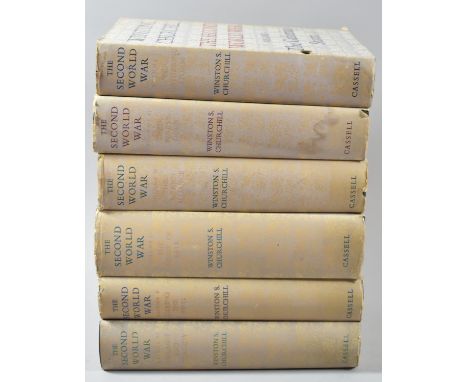 A Set of Six First Edition Volumes, "The Second World War" by Winston S Churchill, Published by Cassell, Complete with Dust J