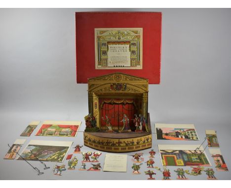 A Boxed Pollock's Original Victorian Theatre Toy, "Aladdin" with Scenery, Figures and Booklet 