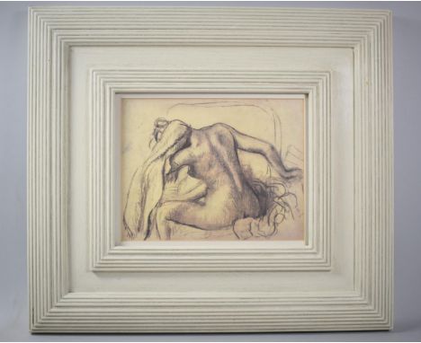 A Framed Modern Print, "La Toilette" After Degas, 22x70cm 