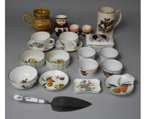 A Collection of Various Ceramics to Include Royal Worcester Ramekins, Bowls, Trinket Dishes etc Together with Three Pieces of