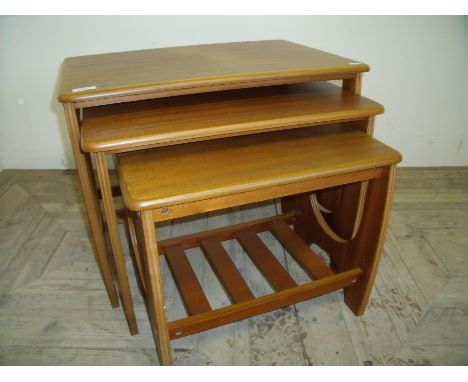 Nest of three 1970's retro occasional tables