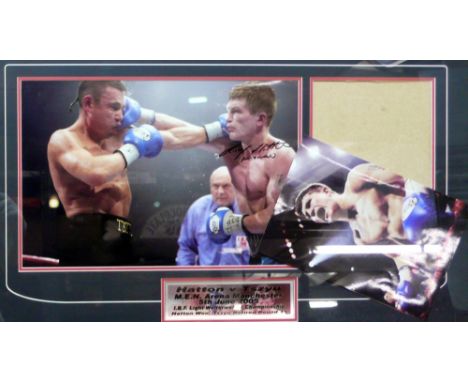 RICKY HATTON SIGNED COLOUR PHOTOGRAPH   from the Hatton v Tszyu I.B.F. light welterweight  championship fight, Manchester M.E