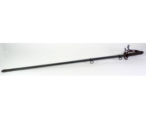 A VICTORIAN CAVALRY SWORD, the blade stamped 'Proved' and numbered 5996, in scabbard 