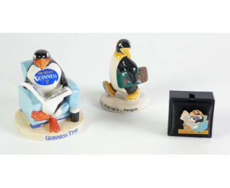 COALPORT CHINA, LIMITED EDITION GUINNESS & CO, "MY GOODNESS MY GUINNESS" PENGUIN, 5" (12.7cm) high, printed marks, WITH CERTI