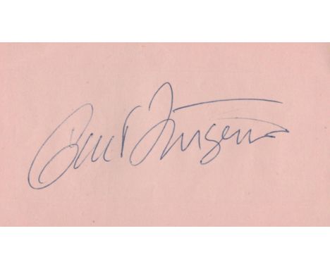 James Bond Curd Jurgens signed 5x3 album page. Curd Gustav Andreas Gottlieb Franz Jurgens (13 December 1915 - 18 June 1982) w