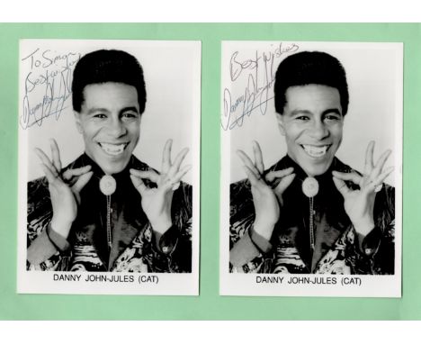 Danny John Jules collection two signed 7x5 black and white photos one dedicated. Daniel John Jules (born 16 September 1960) i