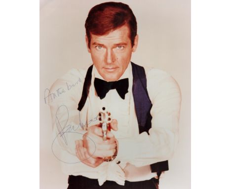 James Bond Roger Moore signed 10x8 James Bond colour photo. Sir Roger George Moore KBE (14 October 1927 - 23 May 2017) was an
