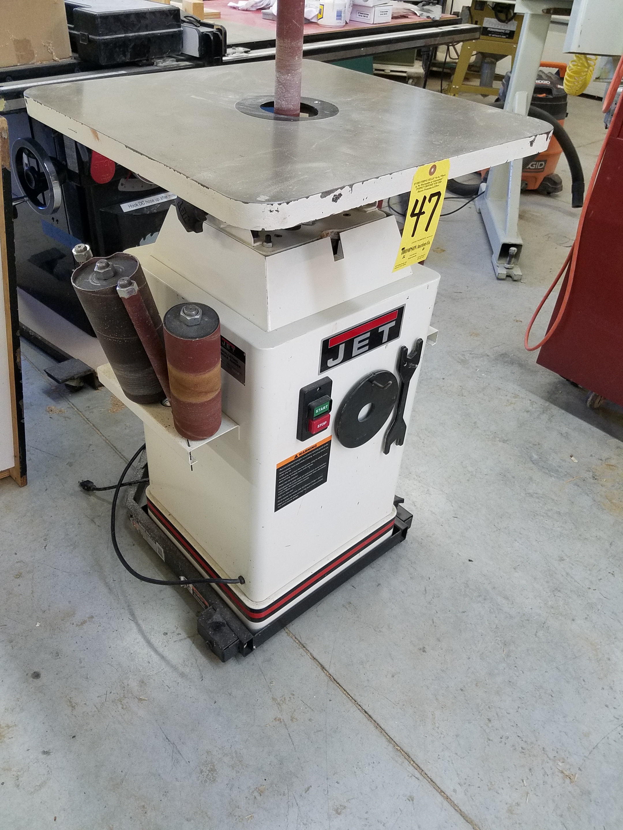 Jet JOVS10 Oscillating Spindle Sander w/ Extra Spindles and Sanding