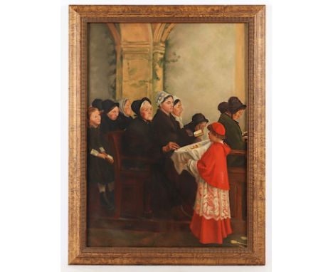 DAGNAN-BOUVERET, Pascal Adolphe Jean (1852-1929), Kopie um 1900 nach dem Original von 1885 im Musée d'Orsay, "Das gesegnete B