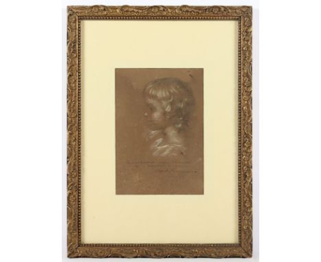 LEMEUNIER, Carolus (1881-1918), "Bildnis eines Kindes", Mischtechnik/Papier, 22 x 15,5 (Passepartoutausschnitt), besch., unte
